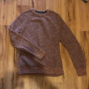 Banana Republic Men's Marled Brown Crewneck Sweater